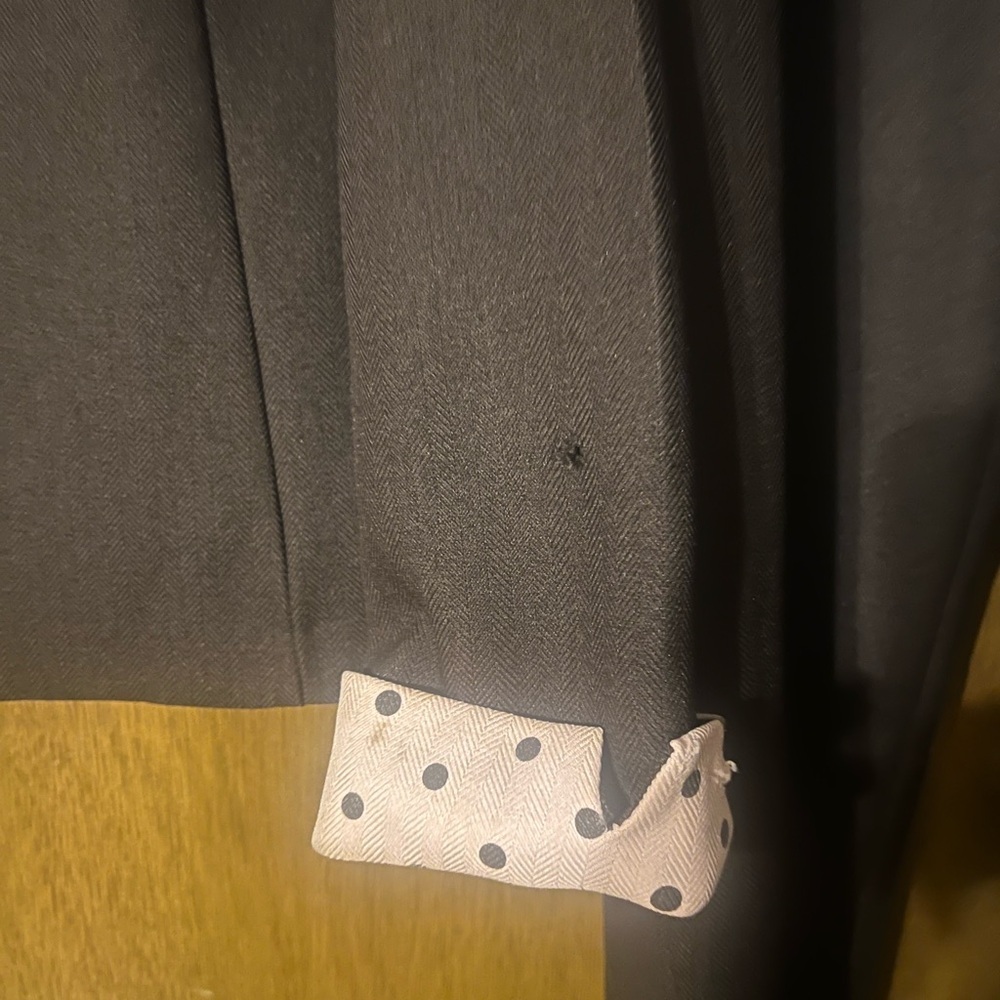 Perceptions Brown Pantsuit with Pink Accents - Picture 2 of 6